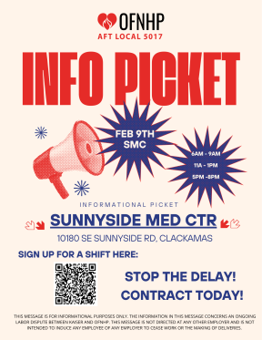 Feb. 9th Info Picket