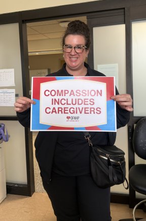 PeaceHealth Pro reminding leadership that Compassion Includes Caregivers!